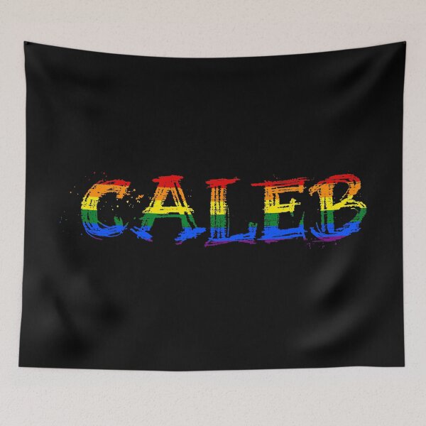 Item preview, Men rainbow name gay Caleb designed and sold by LoveIsColorful.