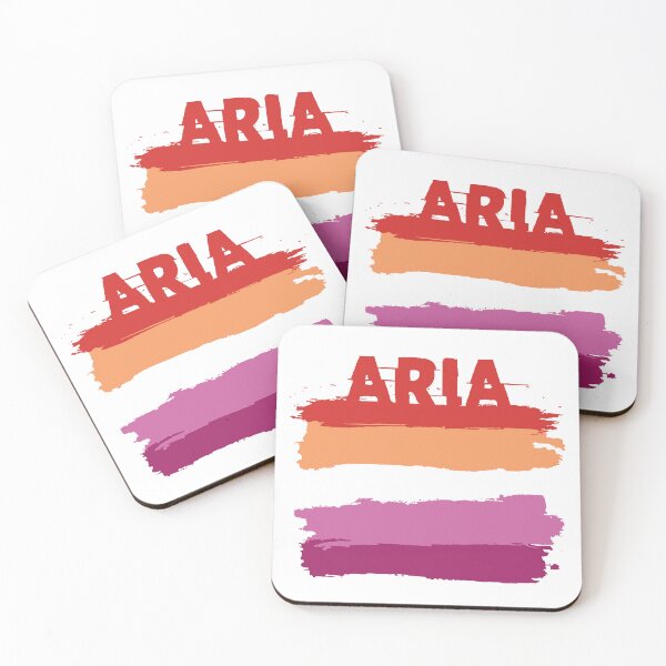 Item preview, Aria lesbian name Rainbow LGBT pride designed and sold by LoveIsColorful.