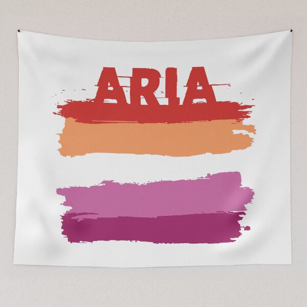 Item preview, Aria lesbian name Rainbow LGBT pride designed and sold by LoveIsColorful.