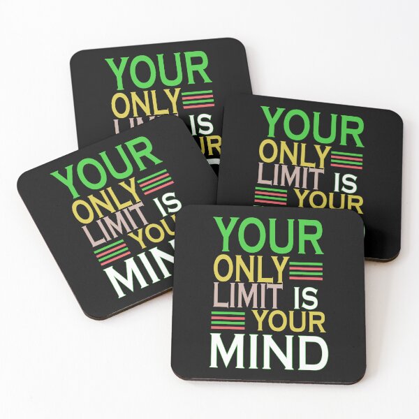 Item preview, A lettering with the slogan your only limit is your mind designed and sold by velisani.