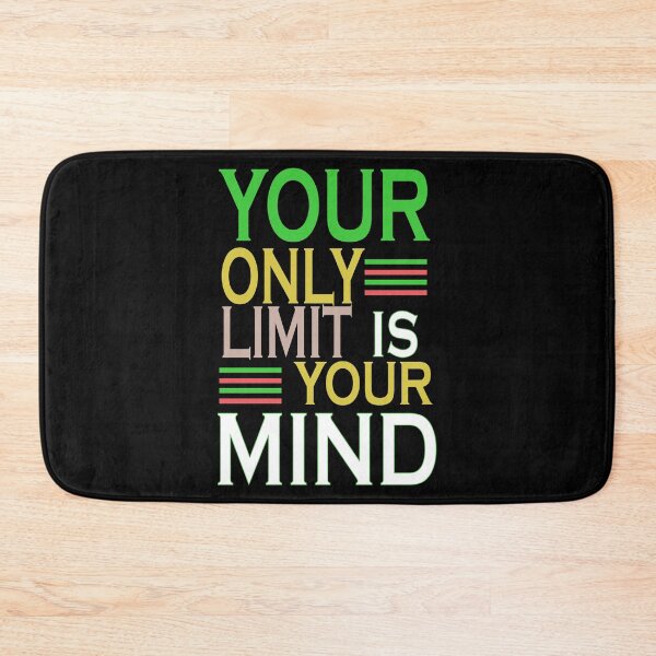 Item preview, A lettering with the slogan your only limit is your mind designed and sold by velisani.