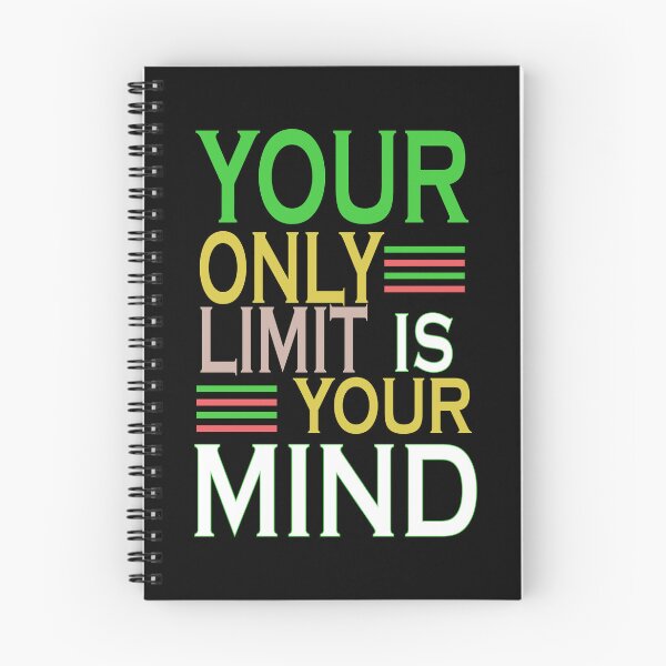 Item preview, A lettering with the slogan your only limit is your mind designed and sold by velisani.