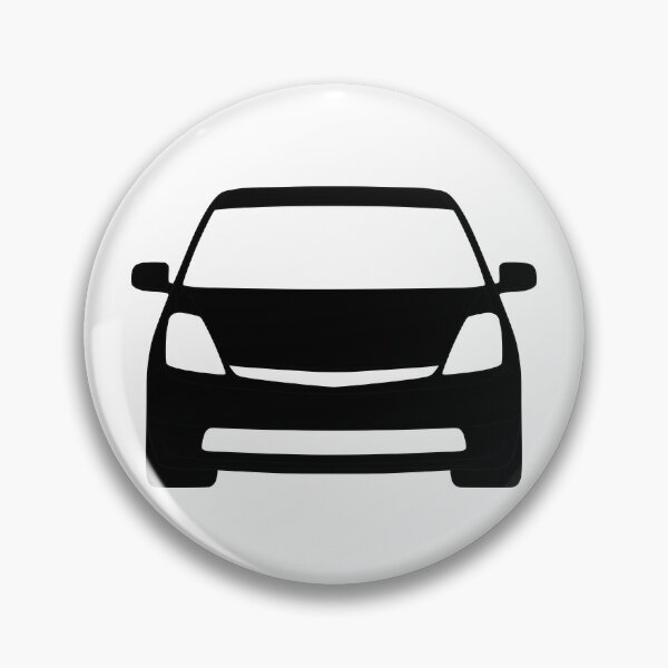 Artikelvorschau, Toyota Prius 2003-2009 vorne schwarze Silhouette entworfen und verkauft von EdimDesign.