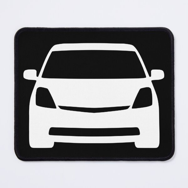 Item preview, Toyota Prius 2003-2009 front white silhouette designed and sold by EdimDesign.