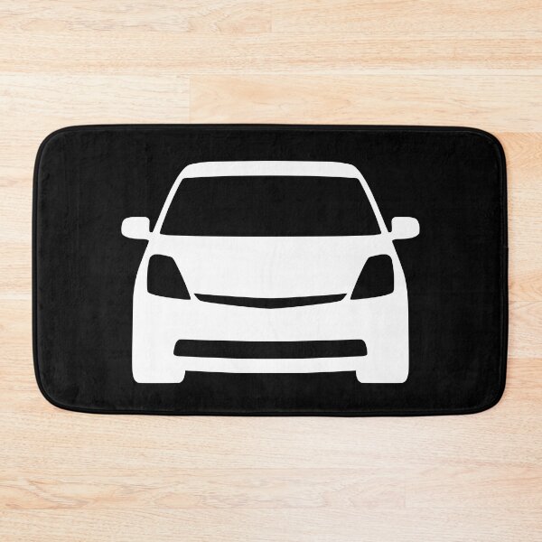 Item preview, Toyota Prius 2003-2009 front white silhouette designed and sold by EdimDesign.