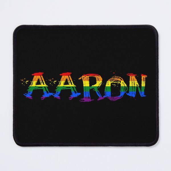 Item preview, Men rainbow name gay Aaron designed and sold by LoveIsColorful.