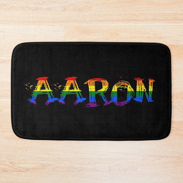 Item preview, Men rainbow name gay Aaron designed and sold by LoveIsColorful.