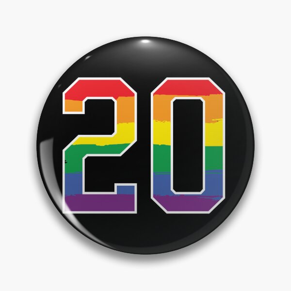 Item preview, Number 20 Rainbow LGBT pride twenty designed and sold by LoveIsColorful.