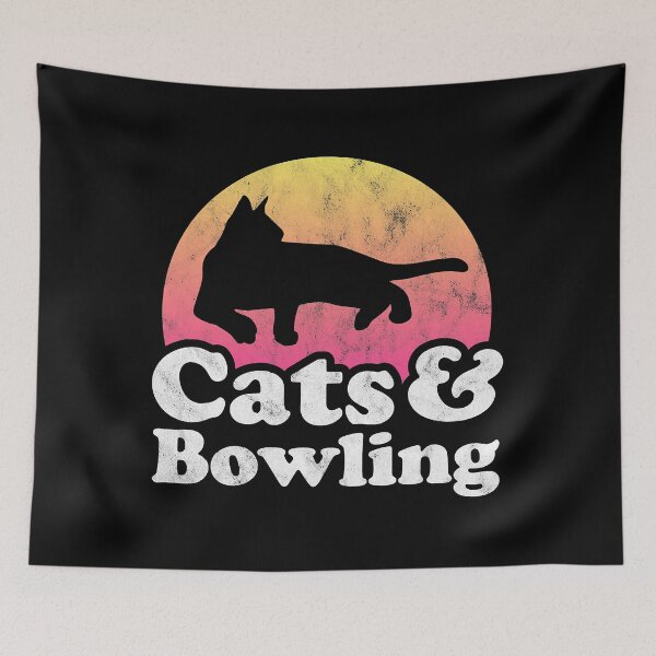 Artikelvorschau, Katzen und Bowling - Bowling-Liebhaber entworfen und verkauft von fultond.