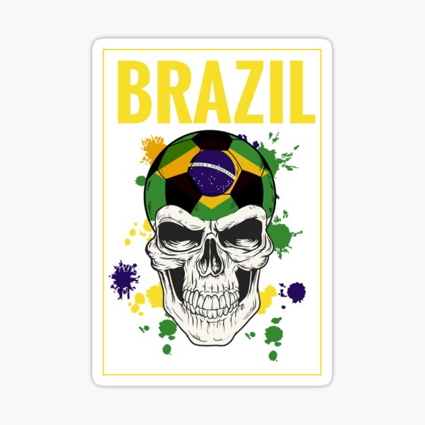 😍 Autocollant maillot foot 2021 pour fan du Brésil - sticker maillot de foot  pas cher – stickers foot