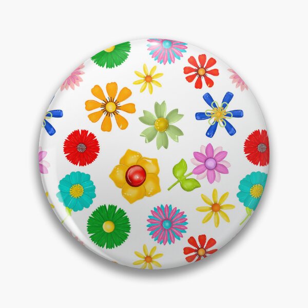 Item preview, Enamel Flower Pins designed and sold by jenbucheli.