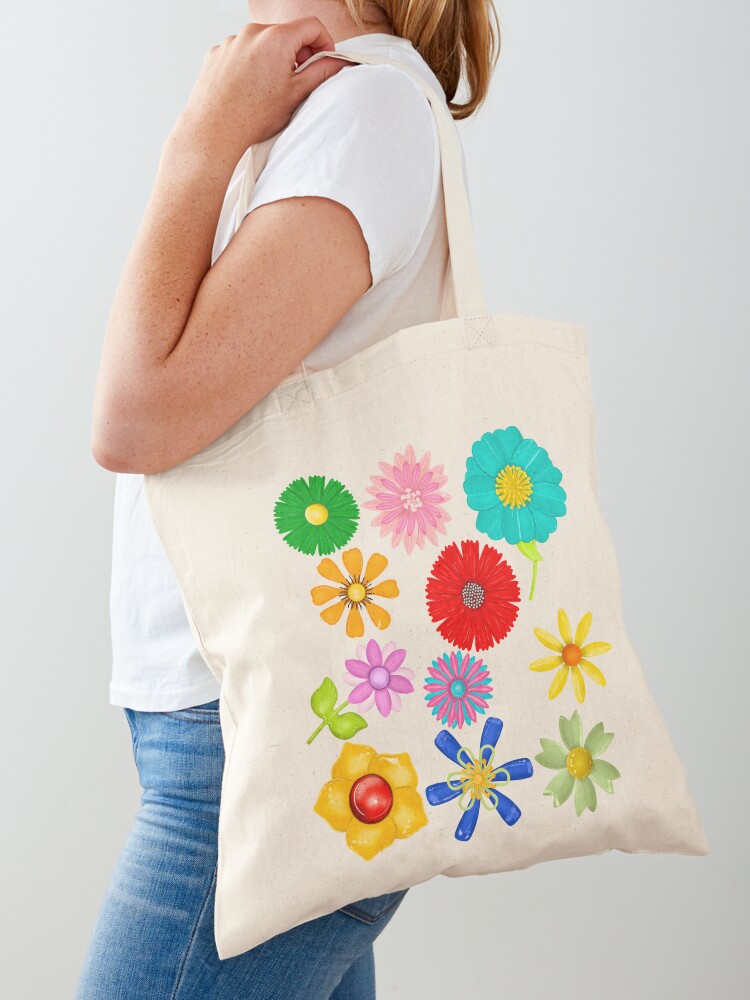 Enamel Flower Pins Tote Bag for Sale by jenbucheli
