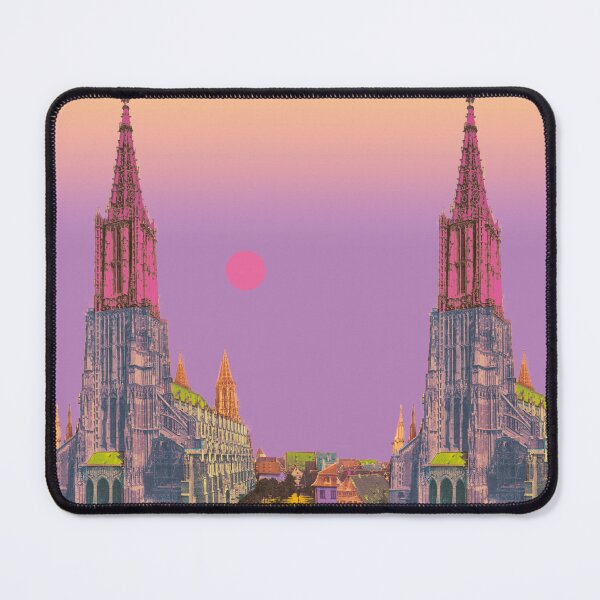 Artikelvorschau, nostalgischer Blick auf Ulmer Münster, Stadtansicht Badenwürttemberg entworfen und verkauft von Mauswohn.