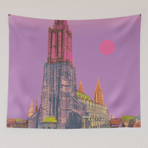 Item preview, Vista nostálgica de la catedral de Ulm, vista de la ciudad de Baden-Württemberg designed and sold by Mauswohn.