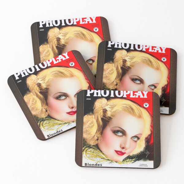 Item preview, Carole Lombard Photoplay Magazine by Earl Christy Remastered Vintage Art Xzendor7 Reproductions designed and sold by Xzendor7 Digital Art Creations.