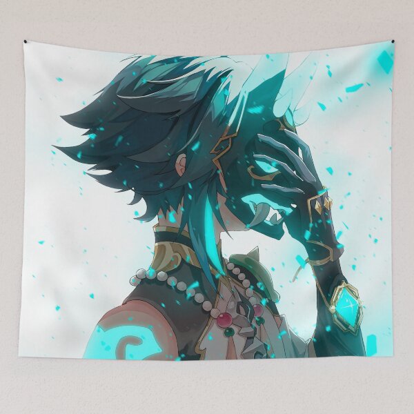 Item preview, Xiao Máscara Genshin Impact Fan Art designed and sold by Ecchi Girls Love.