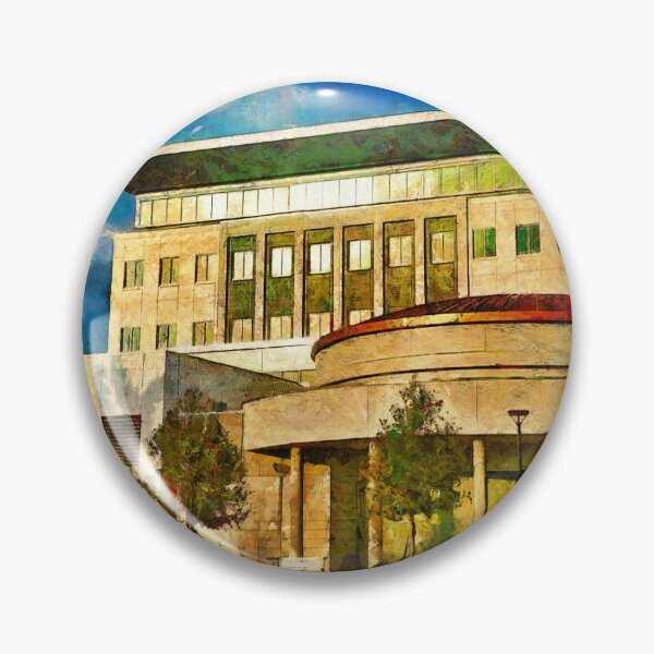 Item preview, Coral Springs city hall building - digital painting designed and sold by NickoPrints.