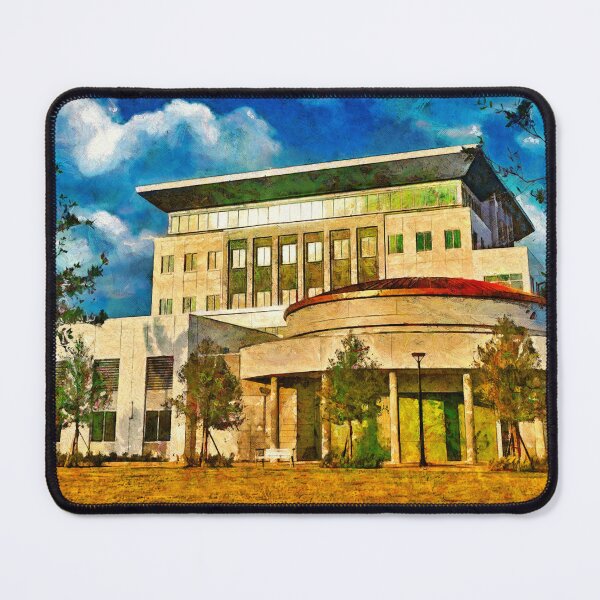 Item preview, Coral Springs city hall building - digital painting designed and sold by NickoPrints.