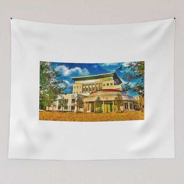 Item preview, Coral Springs city hall building - digital painting designed and sold by NickoPrints.