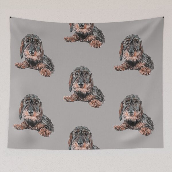 Item preview, Wirehaired Dachshund Friend designed and sold by Katerina Makarova.