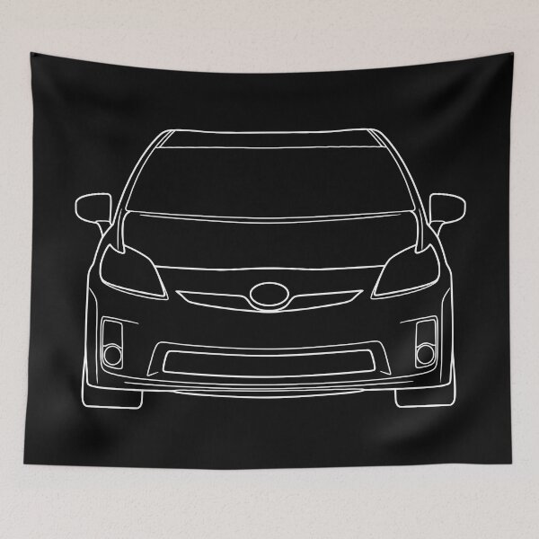Item preview, Toyota Prius 2010-2015 front white lines designed and sold by EdimDesign.