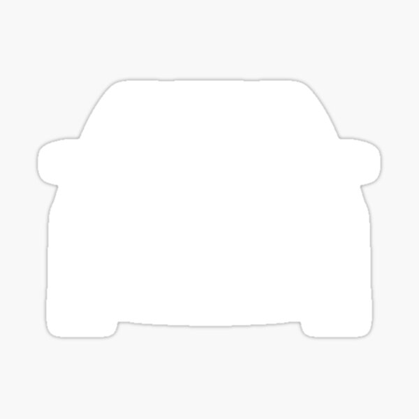 Item preview, Toyota Prius 2010-2015 front white silhouette designed and sold by EdimDesign.