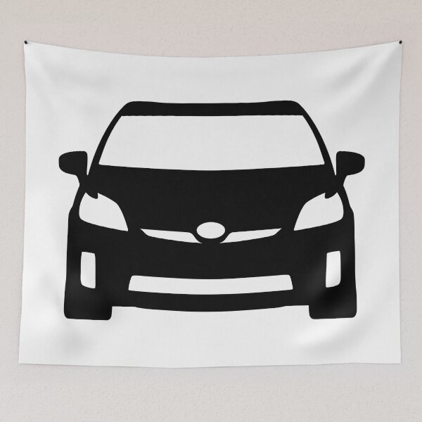 Item preview, Toyota Prius 2010-2015 front Black Silhouette designed and sold by EdimDesign.