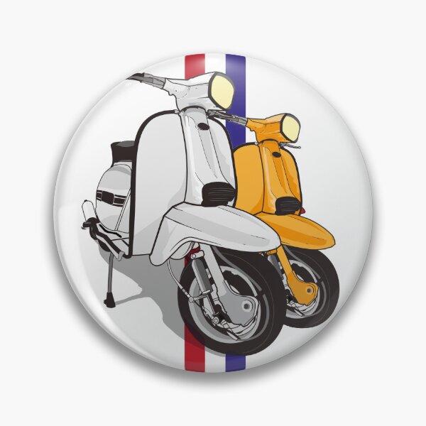 Item preview, Lambretta Scooters with classic retro mod 60s stripes for scooterists designed and sold by peterpaz.