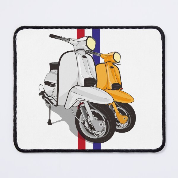 Item preview, Lambretta Scooters with classic retro mod 60s stripes for scooterists designed and sold by peterpaz.