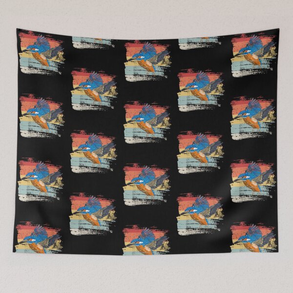 Item preview, Retro Kingfisher Bird designed and sold by alwe-designs.