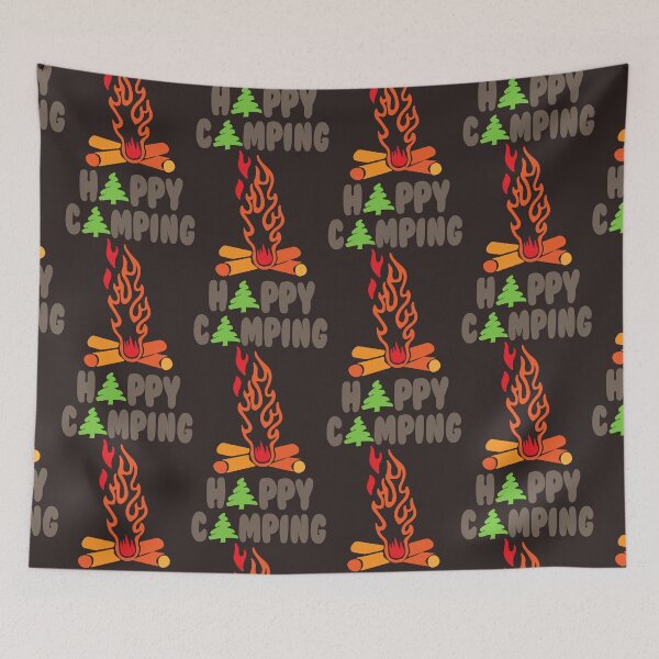 Item preview, happy camping designed and sold by placeit.