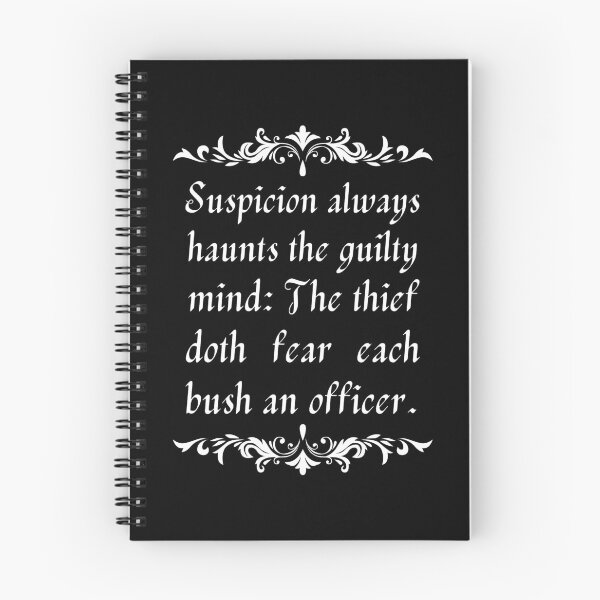 Item preview, Shakespeare Quote Suspicion always haunts the guilty mind The thief doth fear each bush an officer. Henry VI designed and sold by violet-hope.