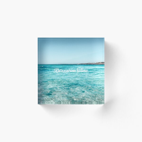 Item preview,  Turquoise Blue Ocean Shore Waves. Beautiful nature. Landscape.  designed and sold by Relaxation  Time.