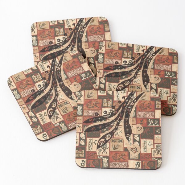 Item preview, Vintage Samoan - Hawaiian Painted Old Tapa Tribal Patchwork 2064 designed and sold by sunnthreads.