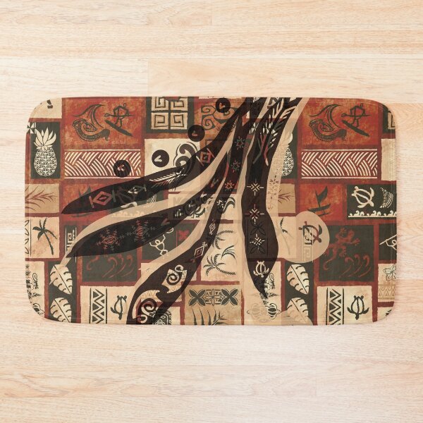 Item preview, Vintage Samoan - Hawaiian Painted Old Tapa Tribal Patchwork 2064 designed and sold by sunnthreads.