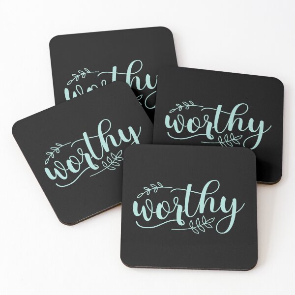 Item preview, Worthy Teal Calligraphy Boho designed and sold by amazingjoy.