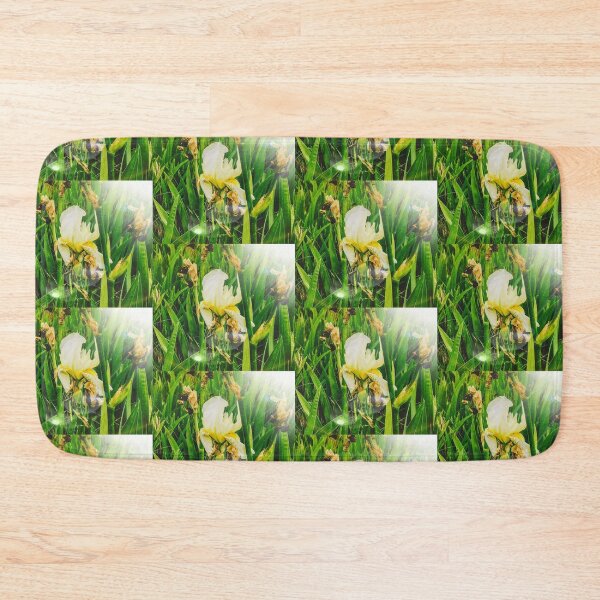Item preview, Heirloom White Iris Flower in Bright Sunglow Photo (Small Print) designed and sold by GladBlackLamb.