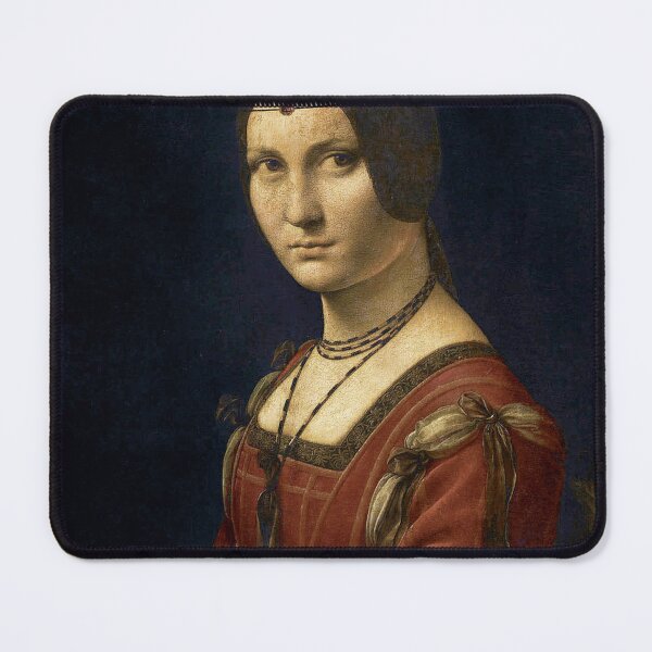Item preview, a Belle Ferronnière by Leonardo da Vinci - Vintage Art designed and sold by RickE.