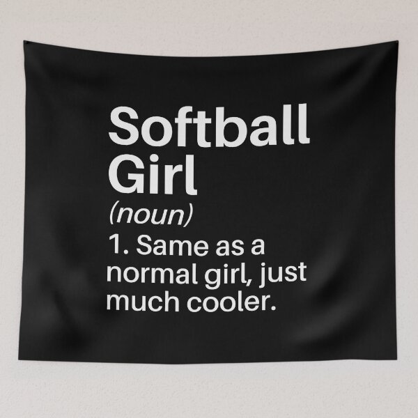 Item preview, Softball Girl Funny Definition: Softball Gift - for Softball Player or Lover designed and sold by Adexyl.