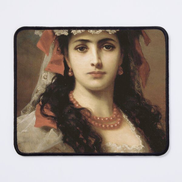 Item preview, Portrait of a Young Spanish Woman by Anton Ebert - Vintage Art designed and sold by RickE.