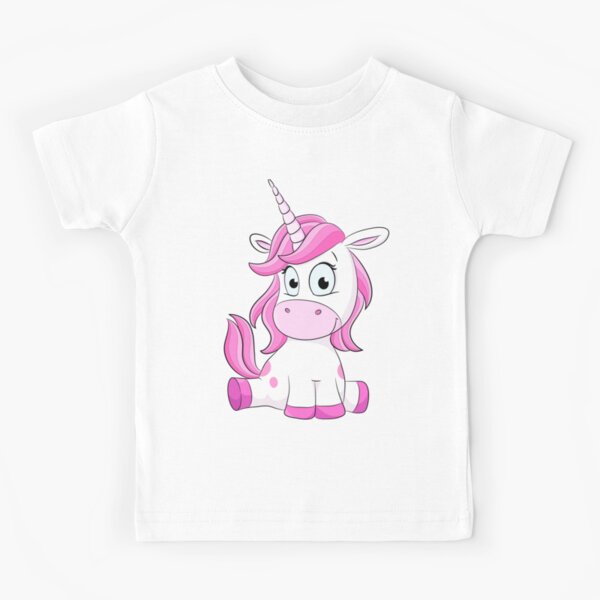 Item preview, Cute sitting unicorn in pink designed and sold by Christine Wulf.
