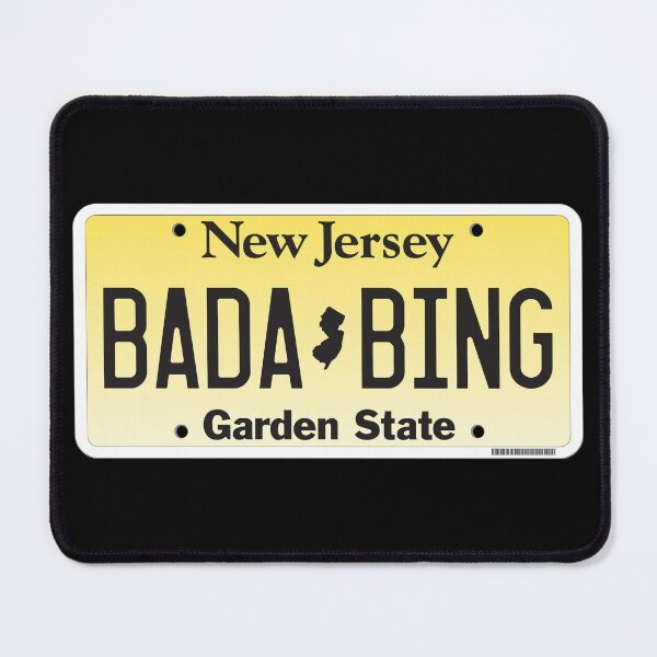 Item preview, New Jersey License Plate - Bada Bing  designed and sold by frankyou.