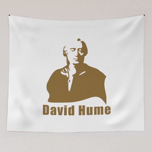 Item preview, David Hume Simple Gold Illustration Sticker designed and sold by PhilosophyWear.