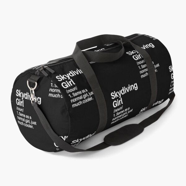 Skydiving Girl Funny Definition: Skydiving Gift - Skydiver Duffle Bag