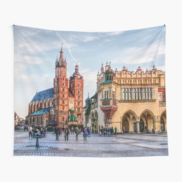 Cracow Main Square art Tapestry