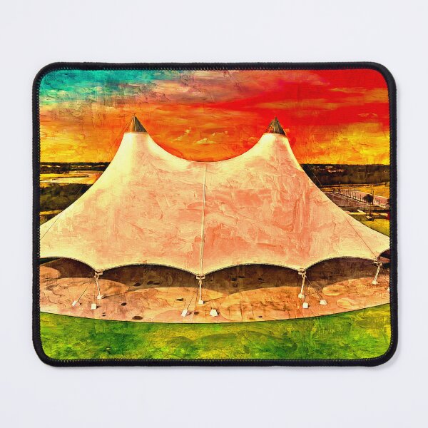 Item preview, Miramar Regional Park Amphitheater at sunset - oil painting designed and sold by NickoPrints.