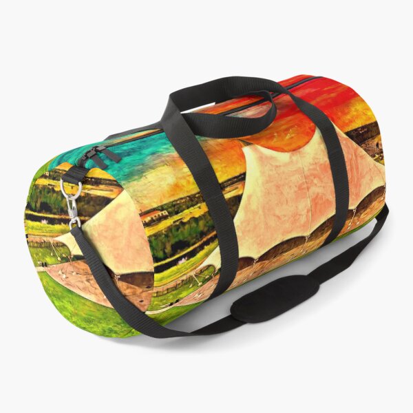 Item preview, Miramar Regional Park Amphitheater at sunset - oil painting designed and sold by NickoPrints.