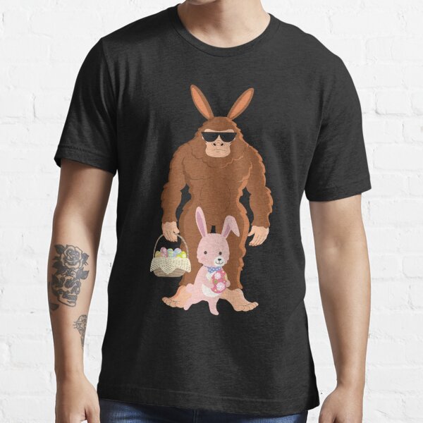 Bigfoot Easter T shirt Bunny Boys Kids Eggs Cellent Gift 