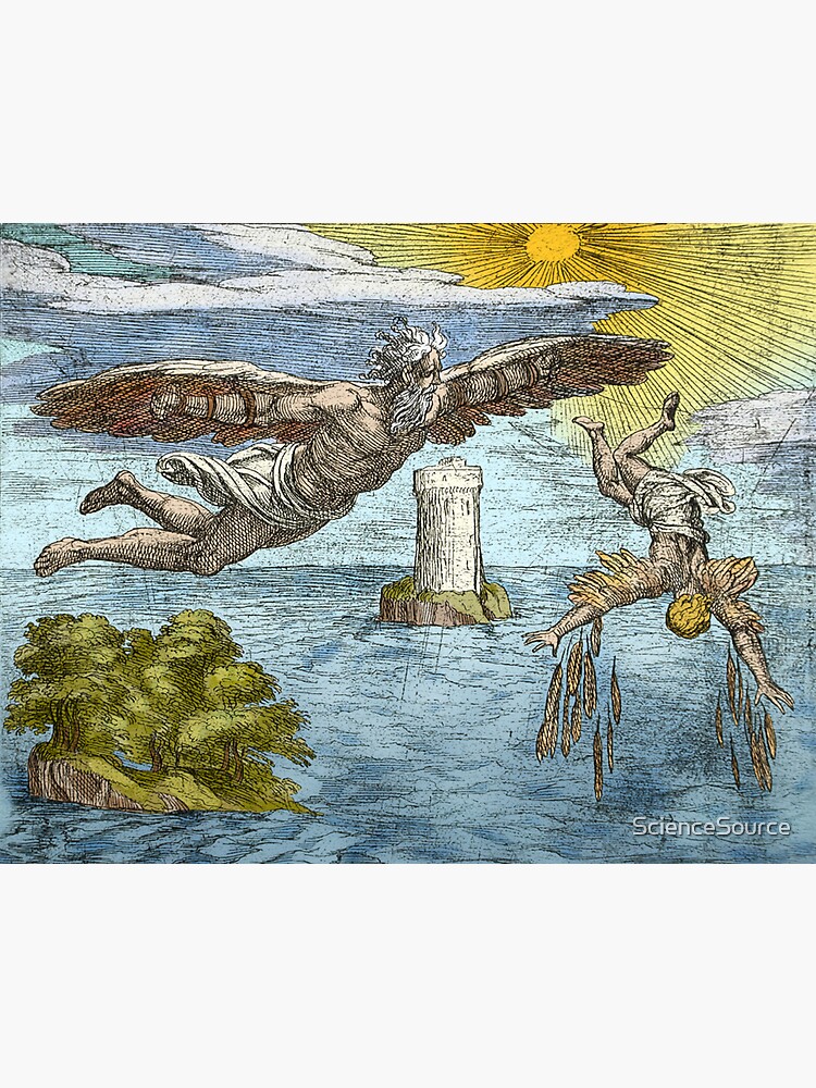 Fall Of Icarus, Greek Mythology Sticker by Science Source - Fine Art America