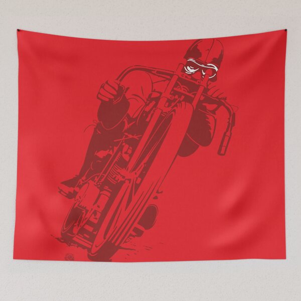 Item preview, Board Track Racer 1 Red Background  designed and sold by Saddle Bums.